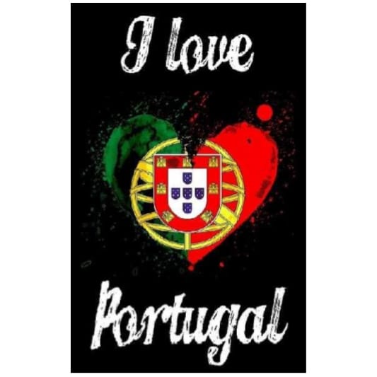 Black Portugal Heart Microfiber Beach Towel 180 x 100 cm