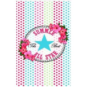 Summer All Star Microfiber Beach Towel 180 x 100 cm