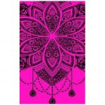 Pink Mandala Microfiber Beach Towel 180 x 100 cm