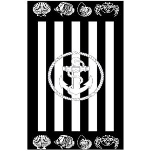 Anchor Microfiber Beach Towel 180 x 100 cm