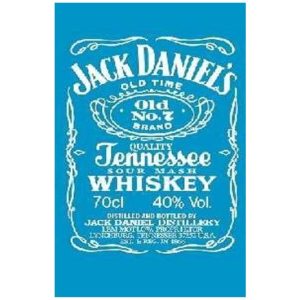 Jack Daniels Blue-White Microfiber Beach Towel 180 x 100 cm