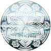 Blue Mandala Round Microfiber Beach Towel 150 cm