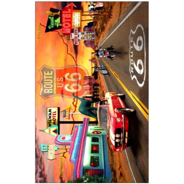 Route 66 USA Microfiber Beach Towel 180 x 100 cm