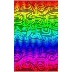 Colorful Anchors Microfiber Beach Towel 180 x 100 cm