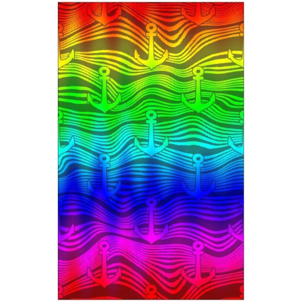 Colorful Anchors Microfiber Beach Towel 180 x 100 cm