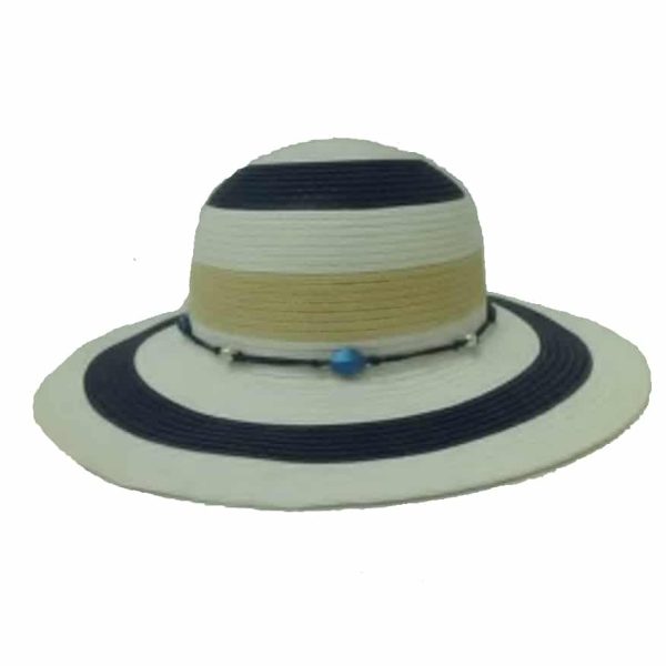 Lady’s Capeline Large Striped with Stones