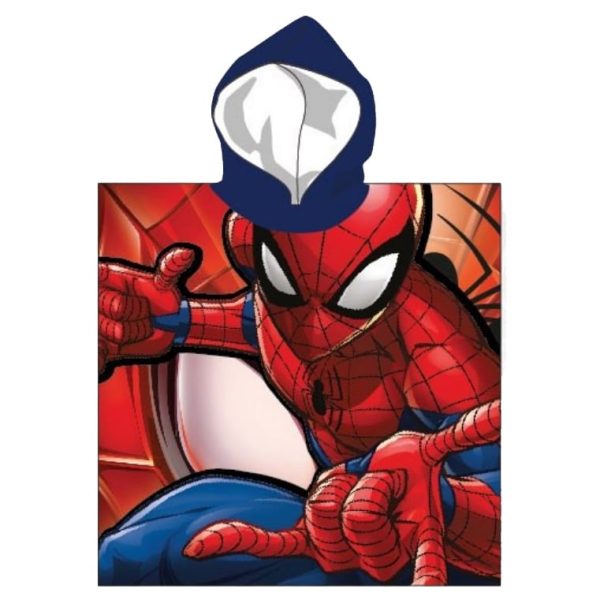 Spiderman Polyester Child Beach Poncho 55 x 55 cm - Front