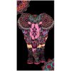 Fluorescent Elephant Microfiber Beach Towel 180 x 100 cm