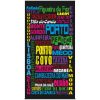 Cities Microfiber Beach Towel 180 x 100 cm