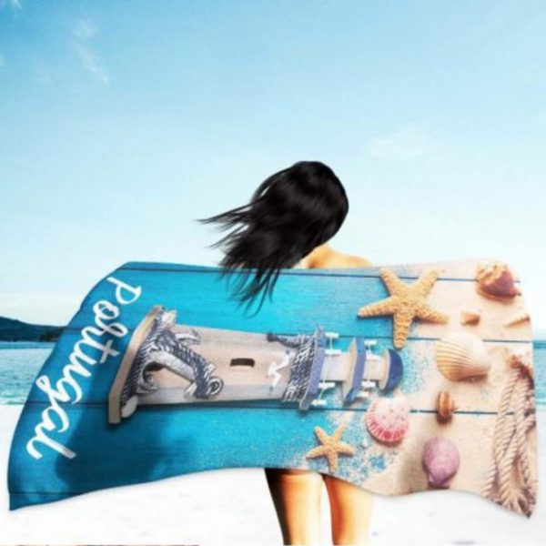 Portugal Beach House Microfiber Beach Towel