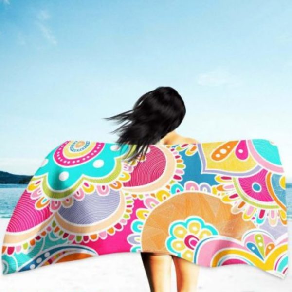 Colorful Mandalas Microfiber Beach Towel 180 x 100 cm