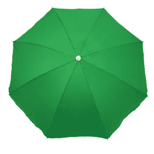Dark Green Strong Polyester Parasol Polyester with UV Protection 1.76 m (5′ 10”)