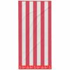 Striped Cotton Beach Towel Red 180 x 100 cm
