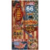 Route 66 Microfiber Beach Towel USA Flag 180 x 100 cm
