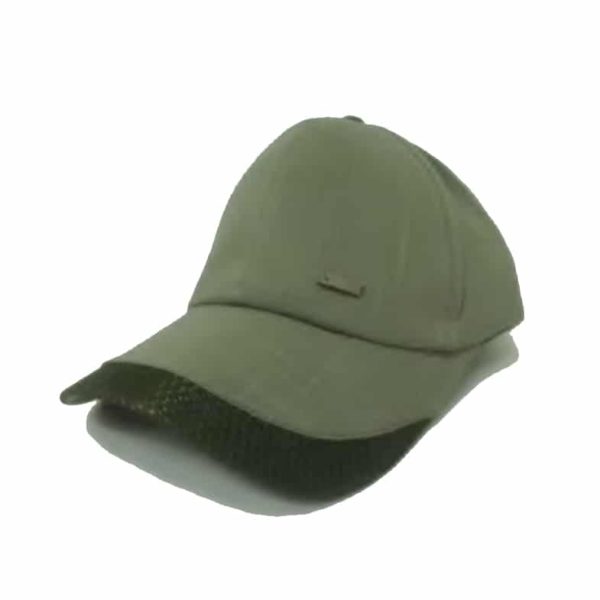 Green Sport Badge Fabric Cap