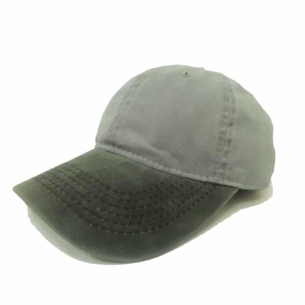Light Gray Jeans Cap with Different Color Flap