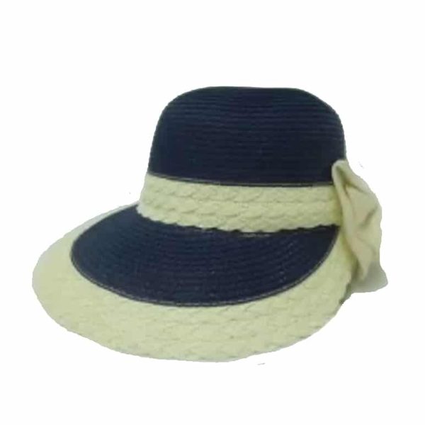 Blue Lady’s Hat Tuide Bow in the Back