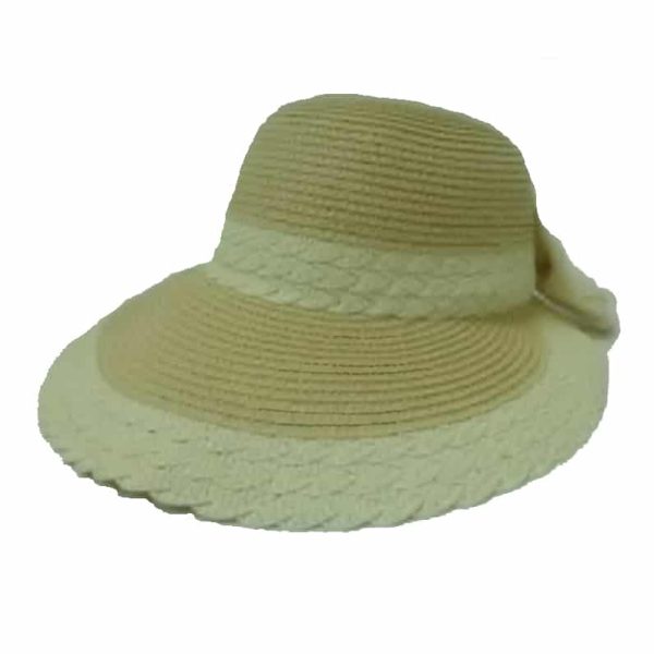 Beige Lady’s Hat Tuide Bow in the Back