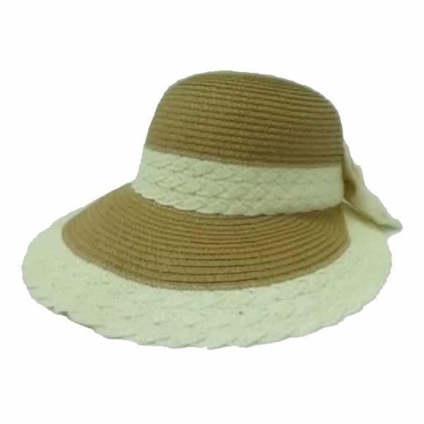 Brown Lady’s Hat Tuide Bow in the Back