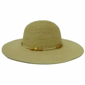 Beige Women’s Capline with Tinted Cup and Beaded Thread