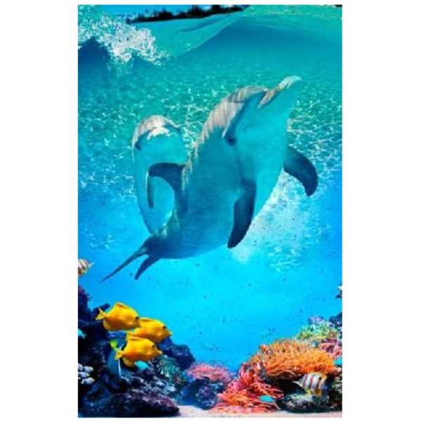 Dolphin Microfiber Beach Towel 180 x 100 cm