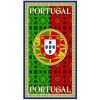 Portugal Flag Mosaic Microfiber Beach Towel