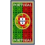 Portugal Flag Mosaic Microfiber Beach Towel
