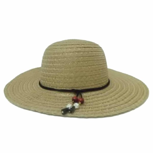 Beige Lady's Capline with Decorative Elements