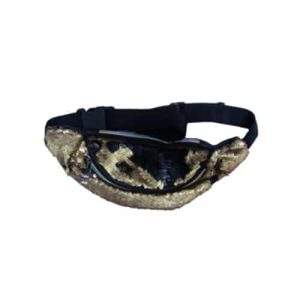 Golden Sequined Waist Bag