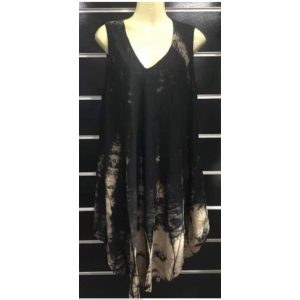 Babula Black Dress with Beige Nuances