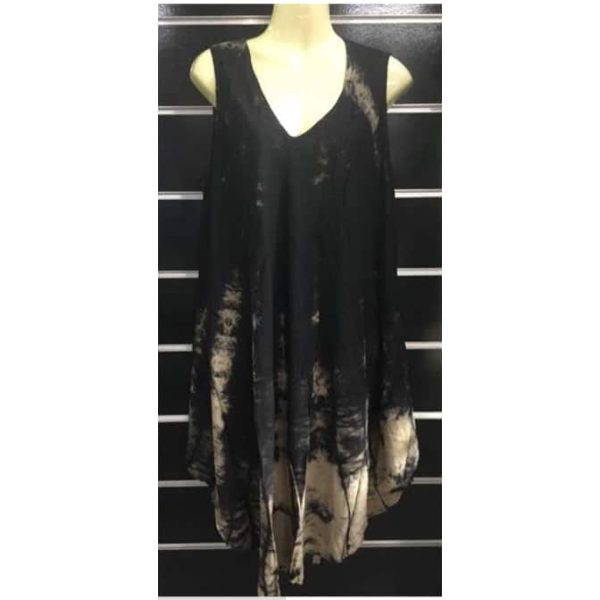 Babula Black Dress with Beige Nuances