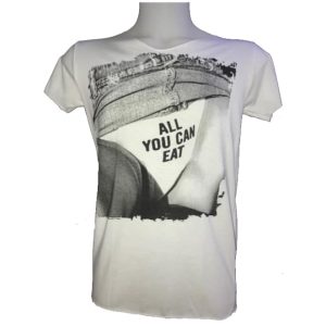 All You Can Eat White T-Shirt