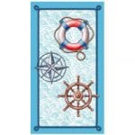 Marine Microfiber Beach Towel 180 x 100 cm