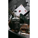 Jack Daniels Casino and Guitar Microfiber Beach Towel