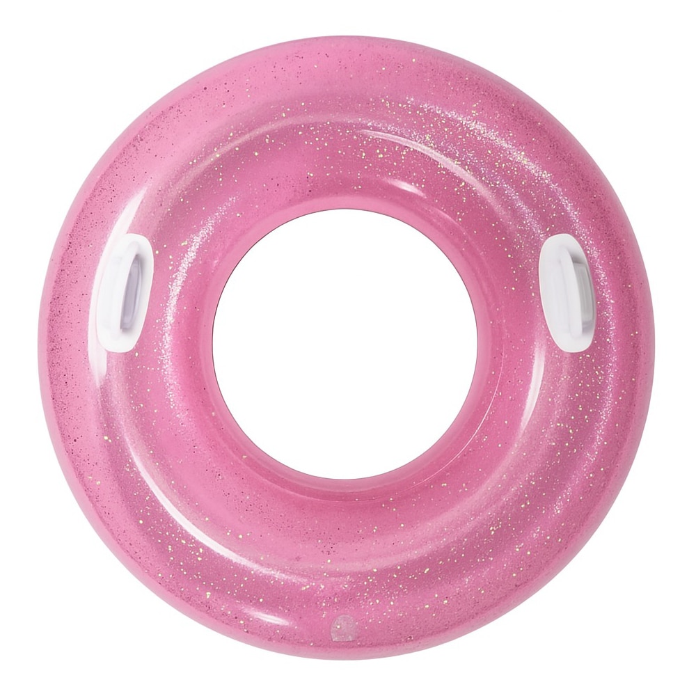 Large Inflatable Float with Glitter and Handles Aremar #60023 Pink