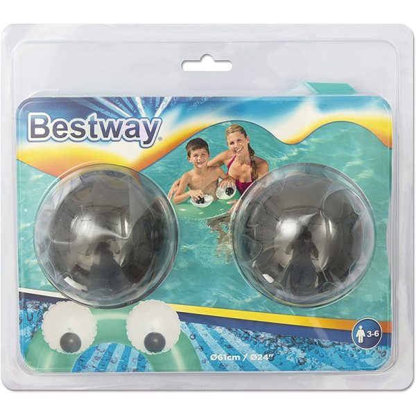 Cyan Bestway Inflatable Eyes Small Ring #36114