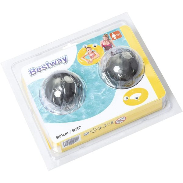 Yellow Bestway Inflatable Eyes Big Ring #36119
