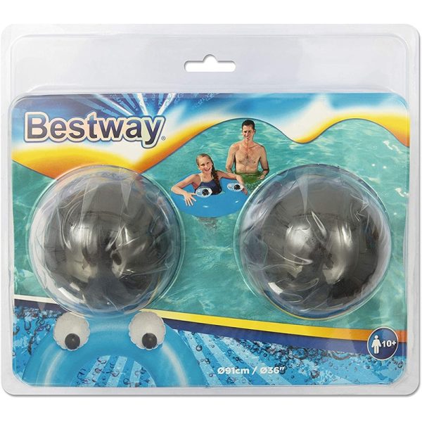 Blue Bestway Inflatable Eyes Big Ring #36119