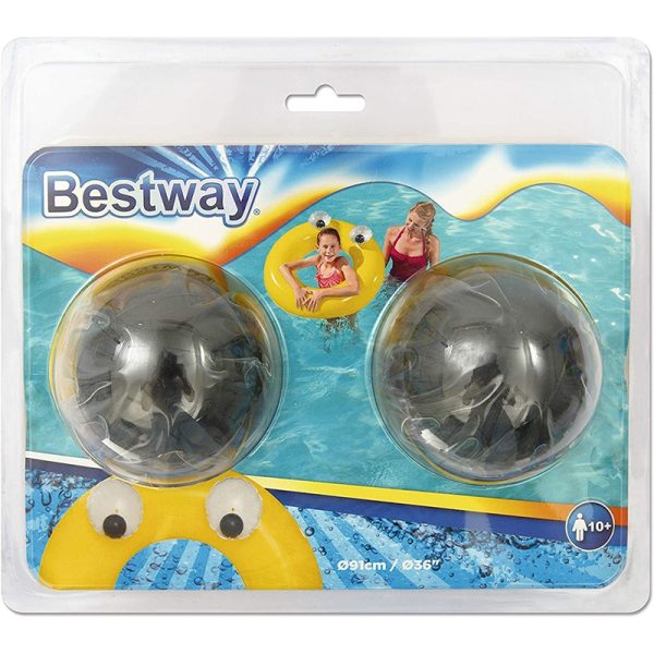 Yellow Bestway Inflatable Eyes Big Ring #36119