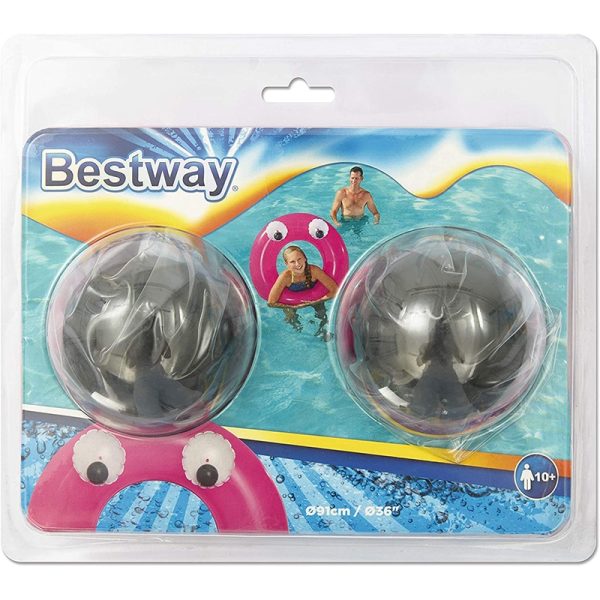 Pink Bestway Inflatable Eyes Big Ring #36119