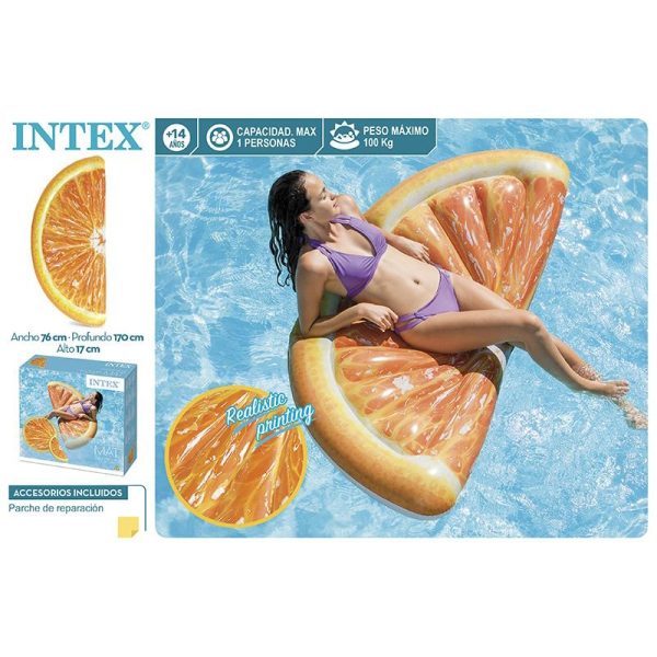 Intex Inflatable Orange Mattress #58763