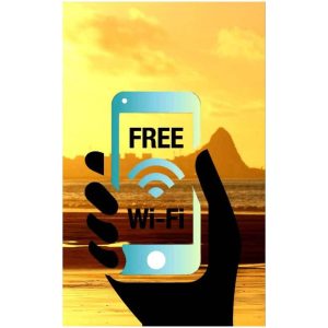 Free Wi-Fi Microfiber Beach Towel