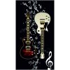 Guitars Microfiber Beach Towel