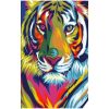 Tiger Painting Microfiber Beach Towel