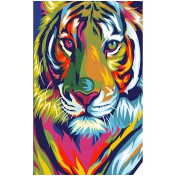 Tiger Painting Microfiber Beach Towel