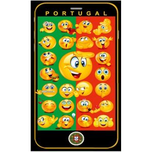 Beach Towel Microfiber Smartphone Emojis Portugal