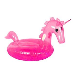 Transparent Inflatable with Aremar Pink Glitter