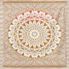 Large Circular Indian Mandala Towel 240 x 210 cm