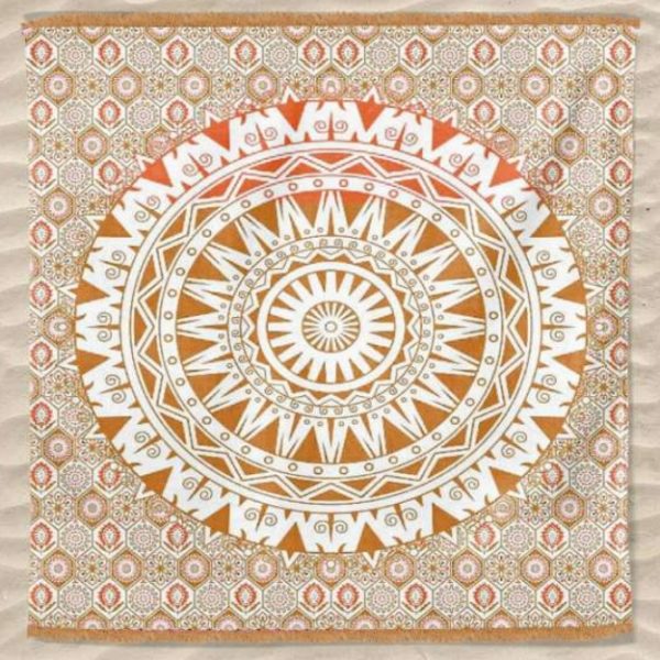 Large Circular Indian Mandala Towel 240 x 210 cm