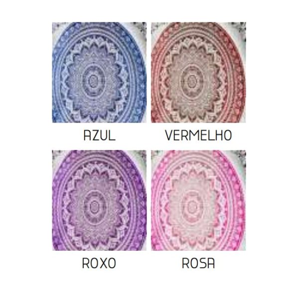 Round Mandala Indian Big Towel 240 x 210 cm
